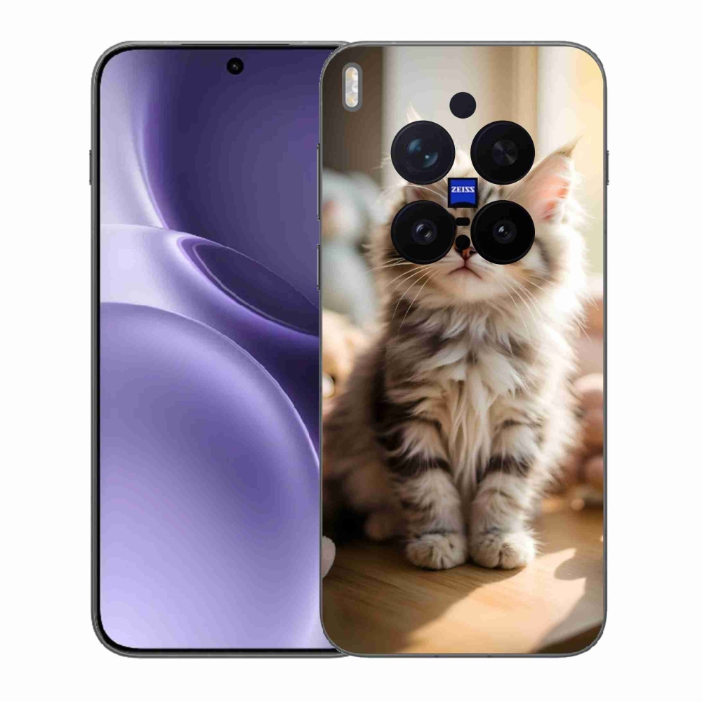 Gél borítás mmCase a Vivo X300 Pro 5G készülékhez - aranyos cica 10