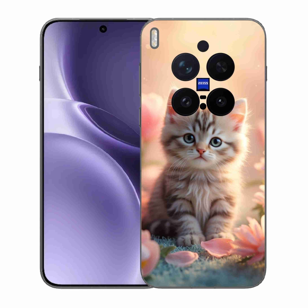 Gél borítás mmCase a Vivo X300 Pro 5G készülékhez - aranyos cica 8