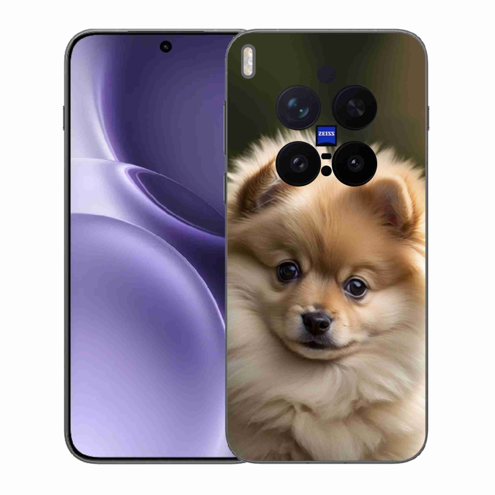 Zselés borítás mmCase a Vivo X300 Pro 5G készülékhez - aranyos pomerániai 2