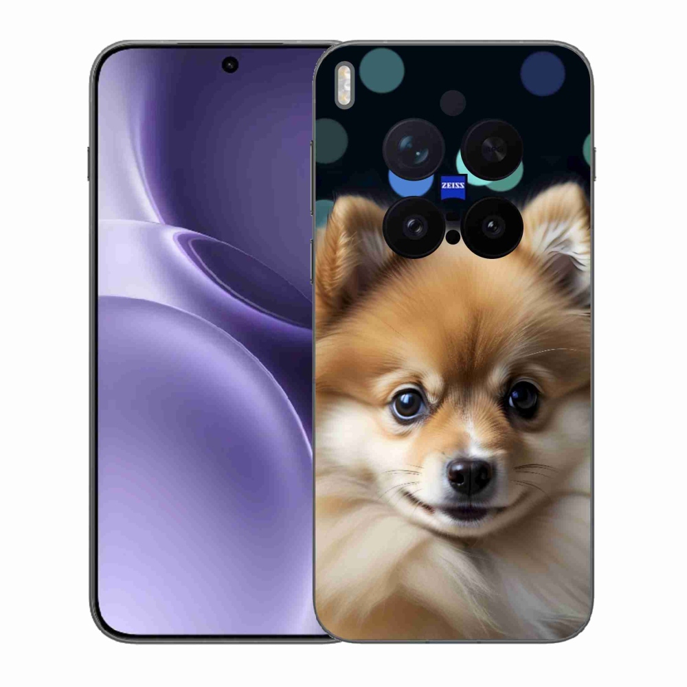Zselés borítás mmCase a Vivo X300 Pro 5G készülékhez - aranyos pomerániai kutya