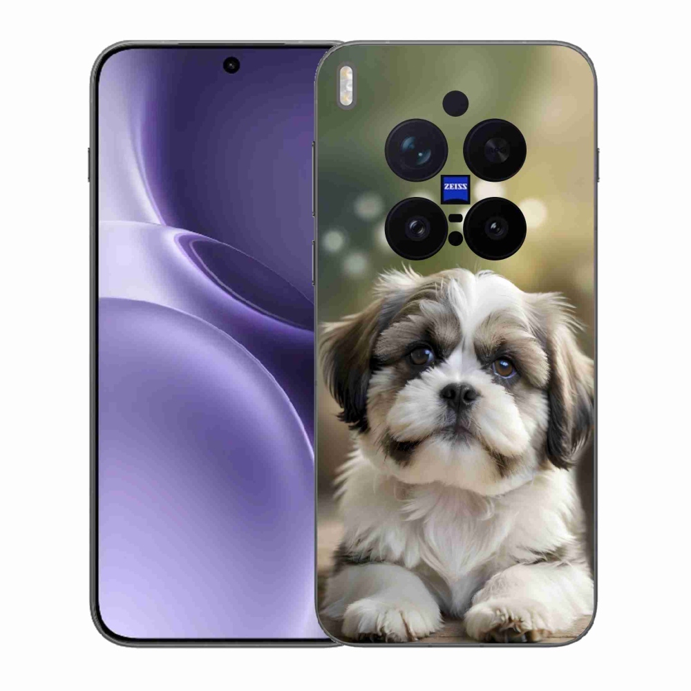 Gél borítás mmCase a Vivo X300 Pro 5G készülékhez - aranyos shih-tzu