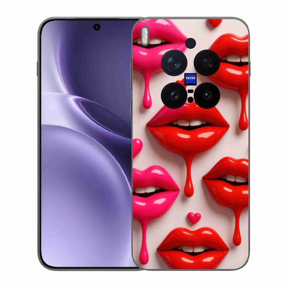 Zselés borítás mmCase a Vivo X300 Pro 5G készülékhez - ajkak 2