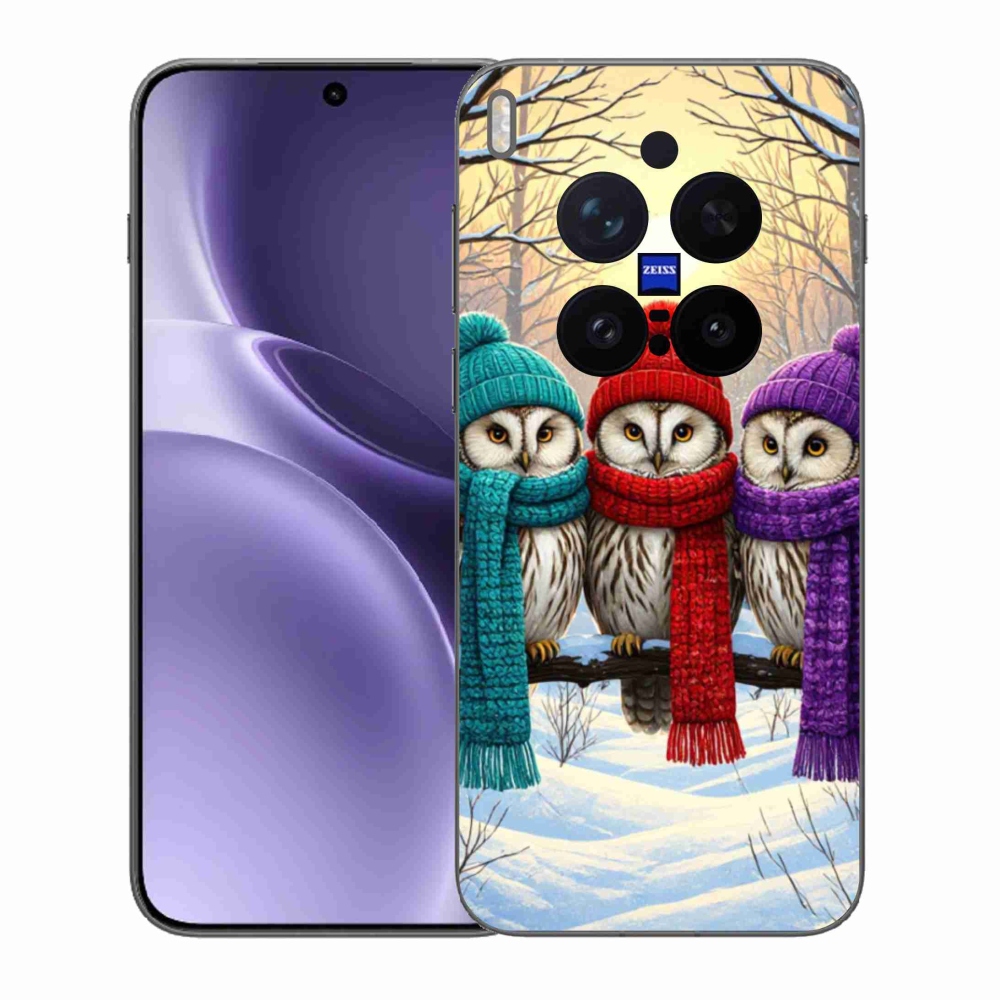Zselés borítás mmCase a Vivo X300 Pro 5G készülékhez - bagolybarátok