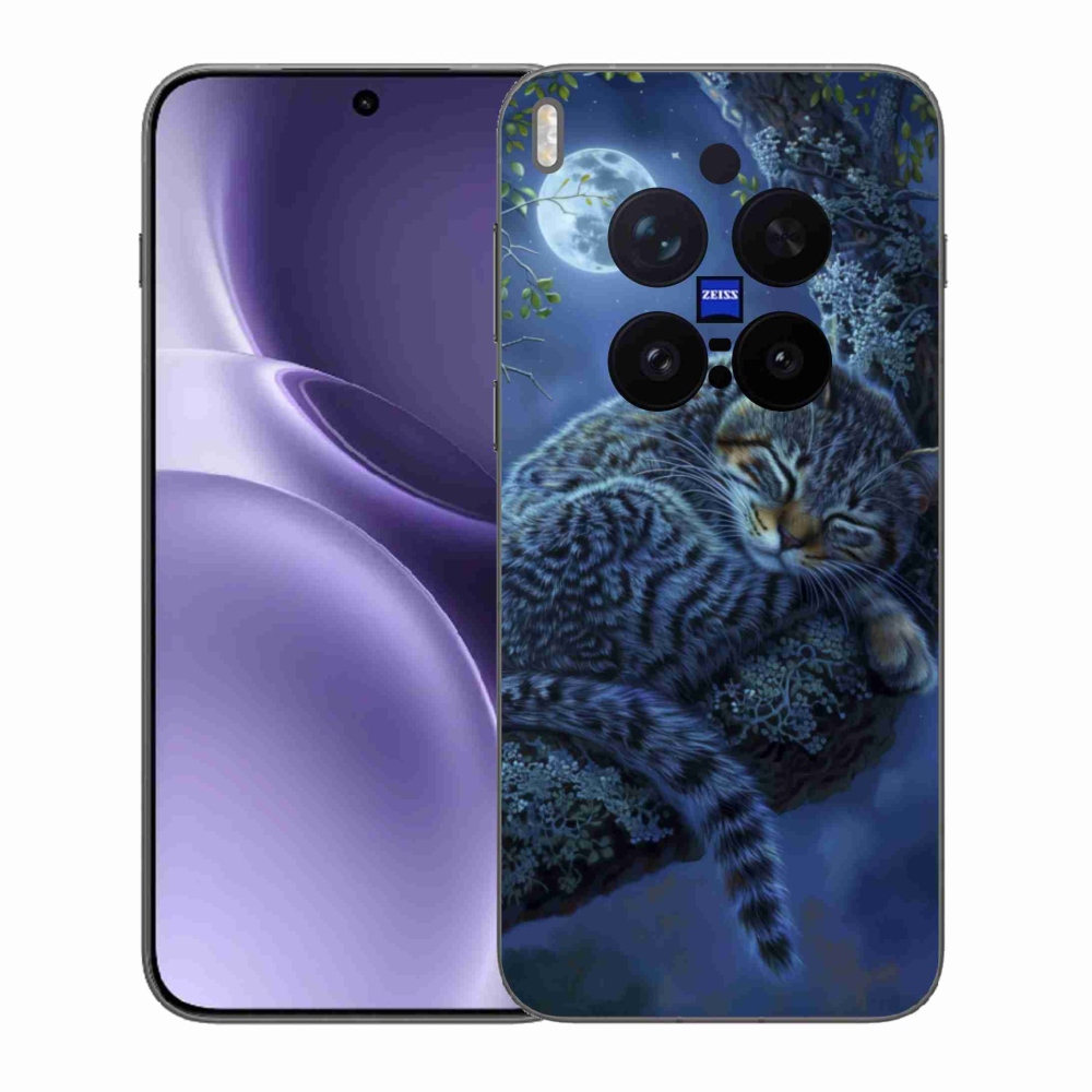 Zselés borítás mmCase a Vivo X300 Pro 5G készülékhez - alvó macska