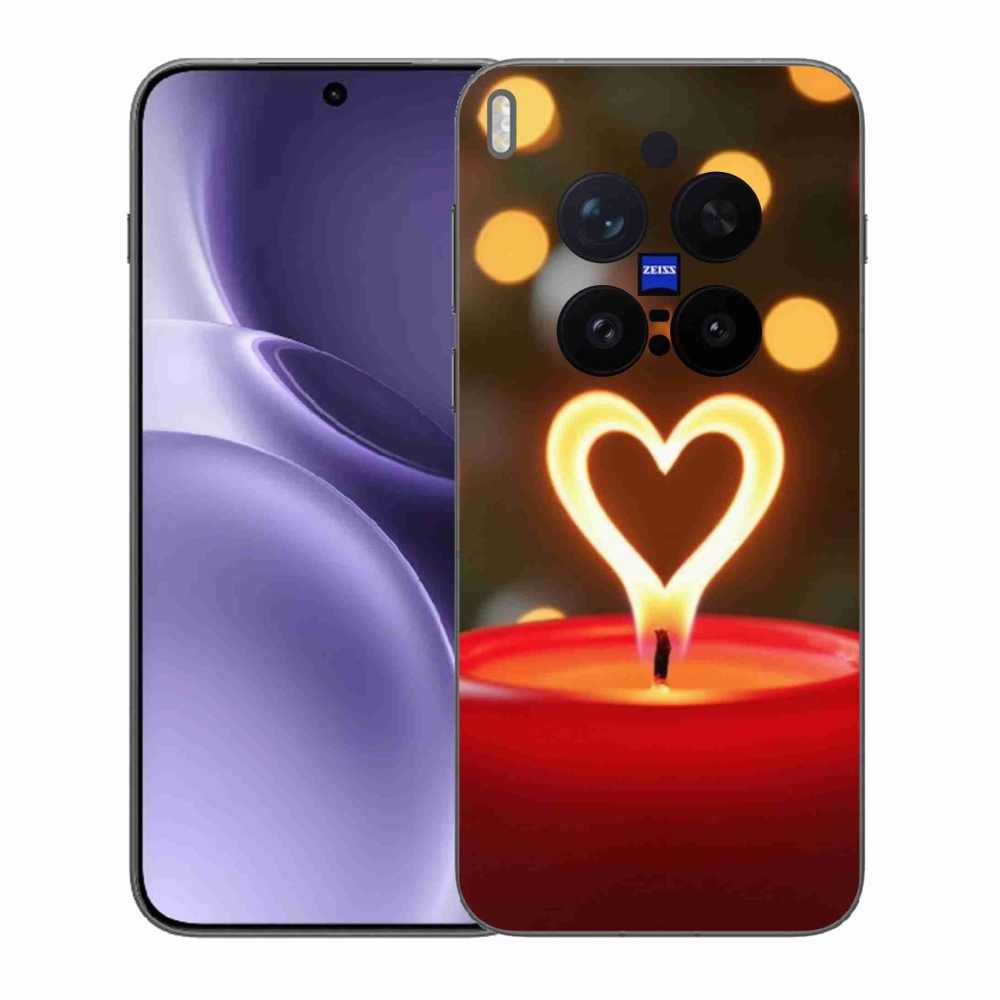 Zselés borítás mmCase a Vivo X300 Pro 5G készülékhez - lángszív