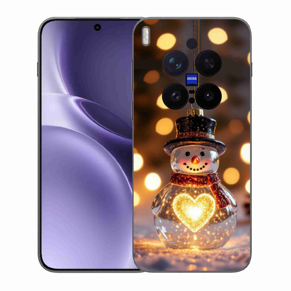 Gél borítás mmCase a Vivo X300 Pro 5G készülékhez - Karácsonyi hóember