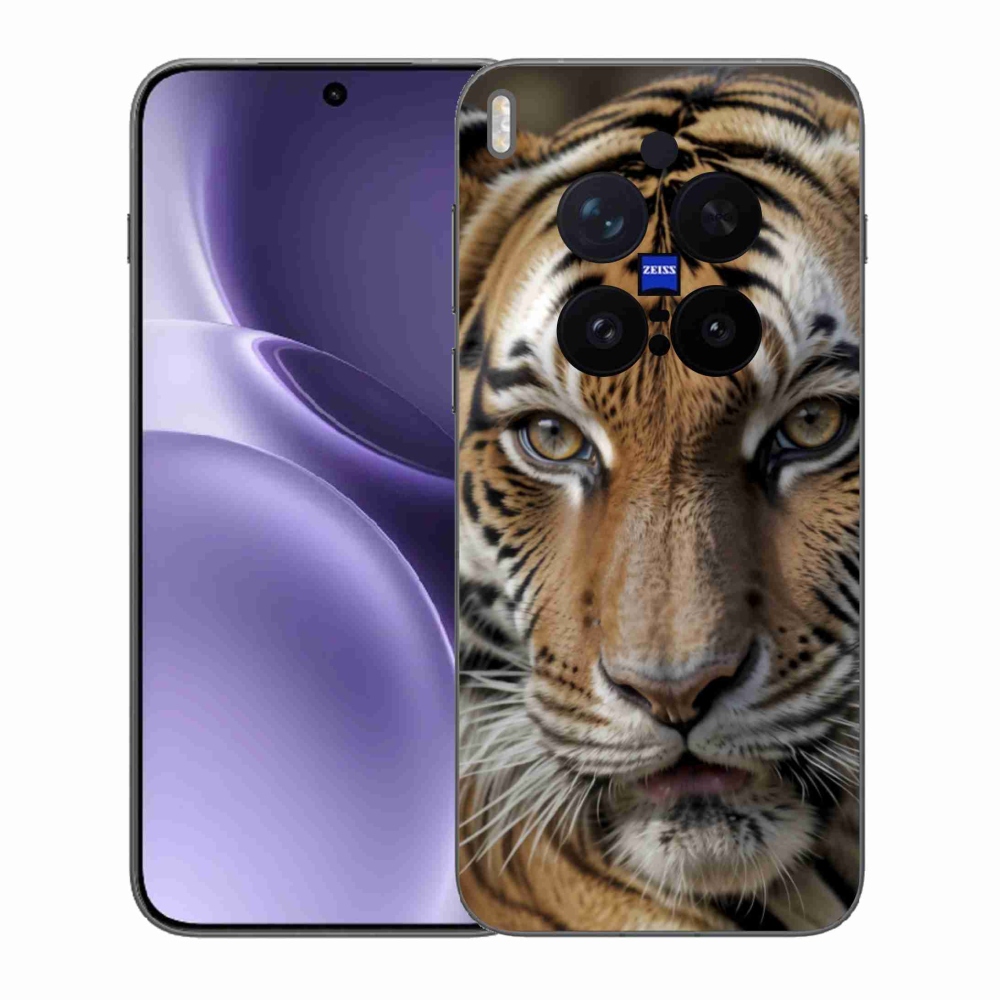 Zselés borítás mmCase a Vivo X300 Pro 5G készülékhez - tigris nézet