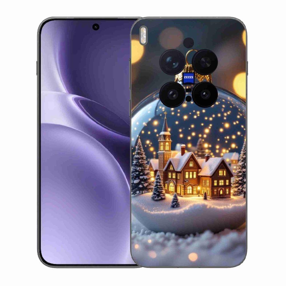 Gél borítás mmCase a Vivo X300 Pro 5G-hez - karácsonyi golyók 4