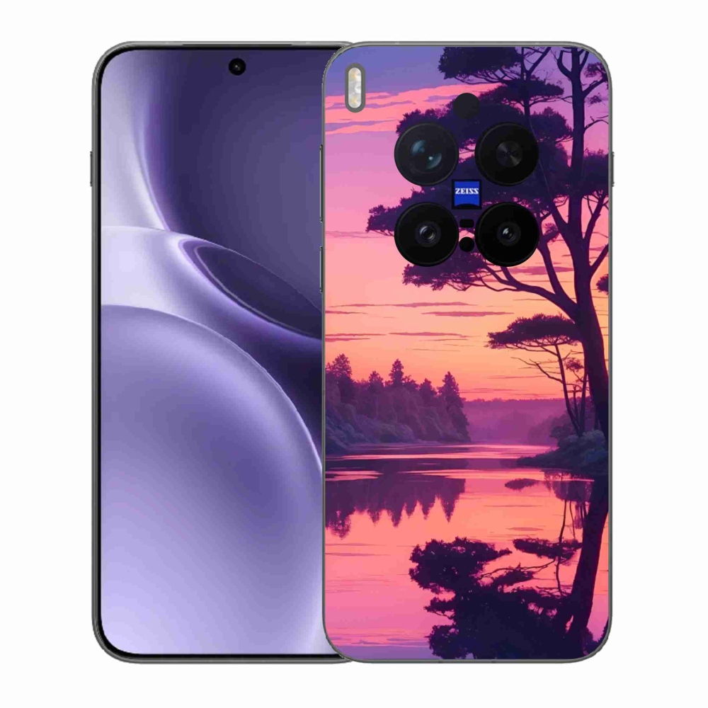 Gél borítás mmCase a Vivo X300 Pro 5G-hez - naplemente a tó felett