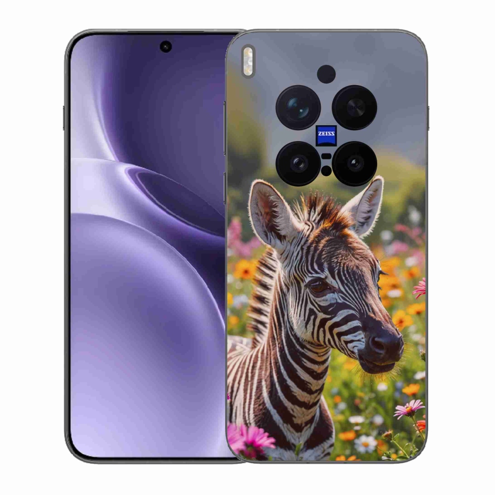 Zselés borítás mmCase a Vivo X300 Pro 5G készülékhez - zebra a réten