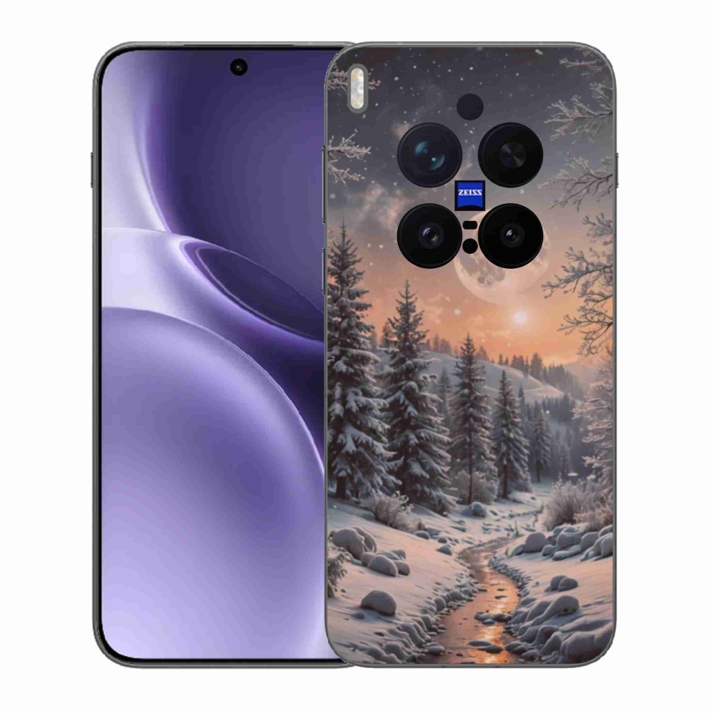 Gél borítás mmCase a Vivo X300 Pro 5G-hez - téli táj 2