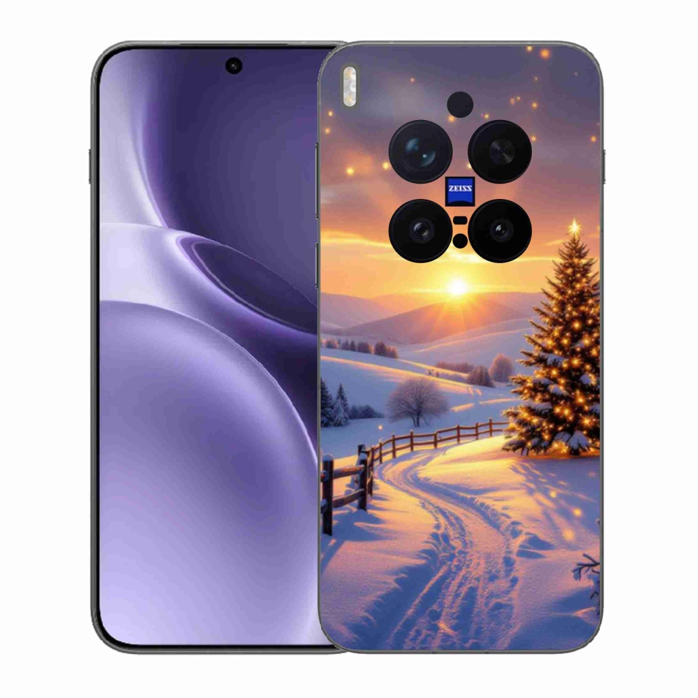 Zselés borítás mmCase a Vivo X300 Pro 5G készülékhez - téli tájkép