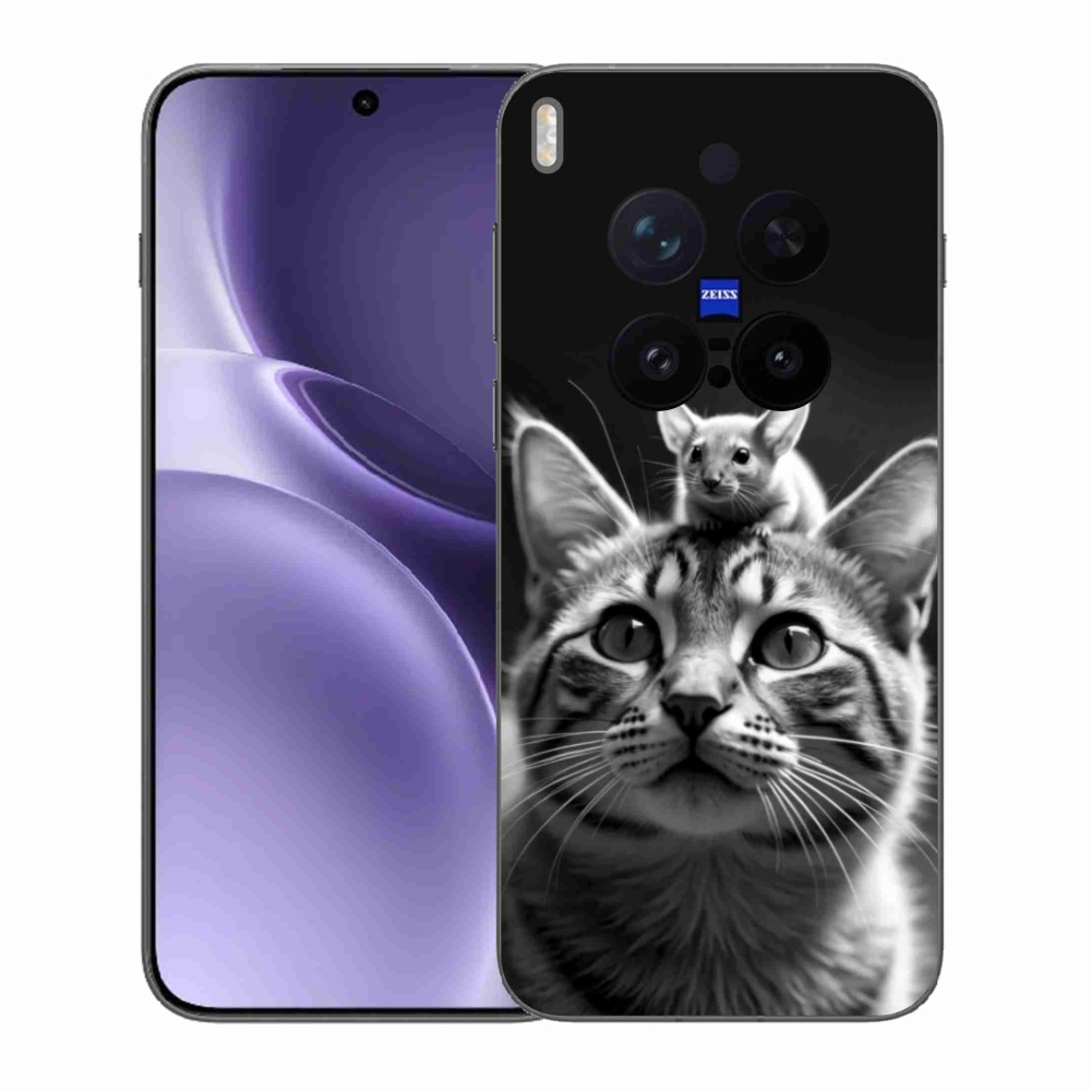 Zselés borítás mmCase a Vivo X300 Pro 5G-hez - állatbarátok 2
