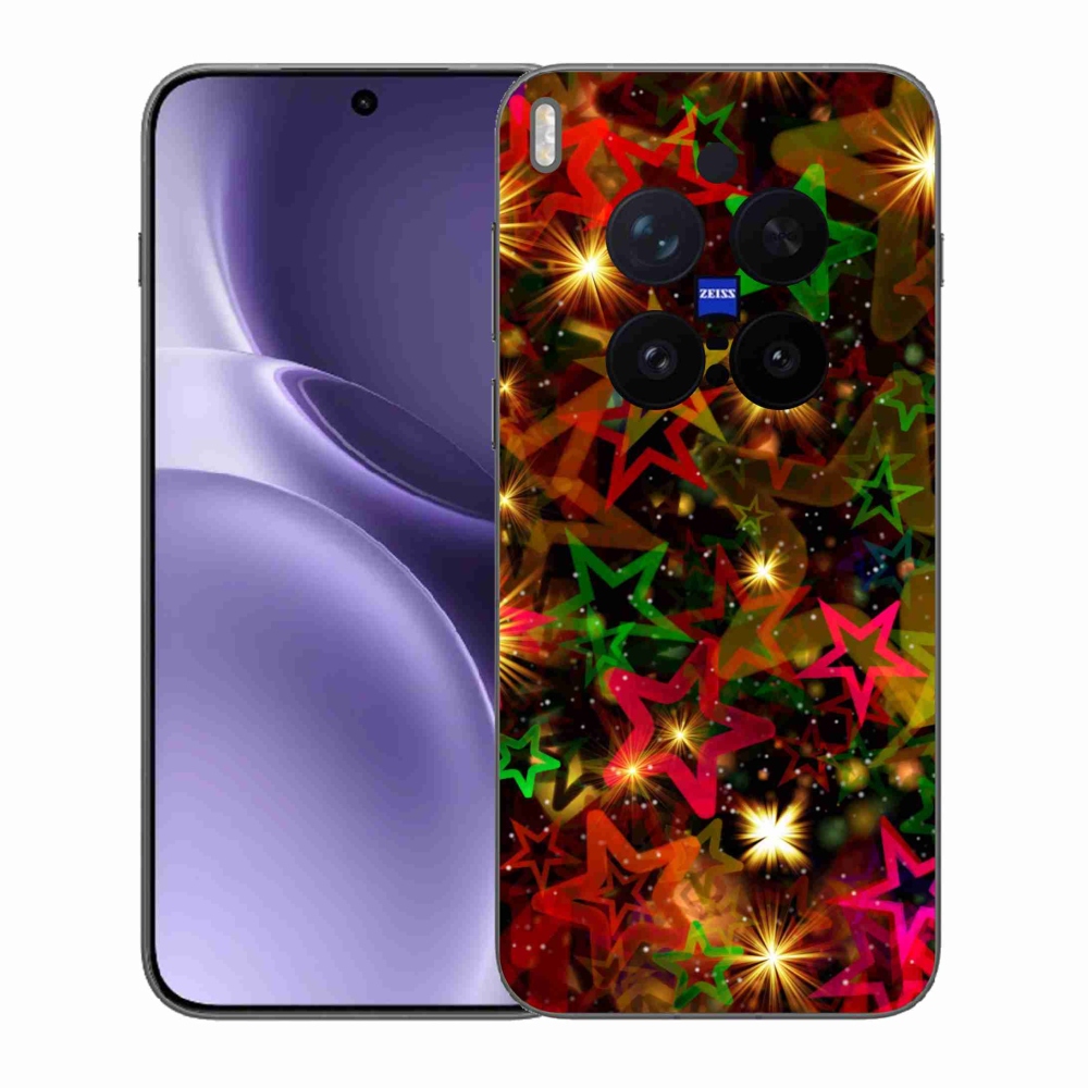 Zselés borítás mmCase a Vivo X300 Pro készülékhez - színes csillagok