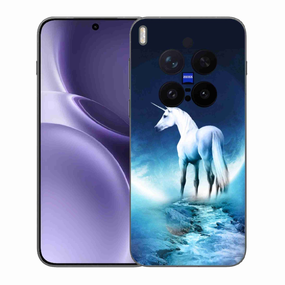 Zselés borítás mmCase a Vivo X300 Pro készülékhez - fehér egyszarvú