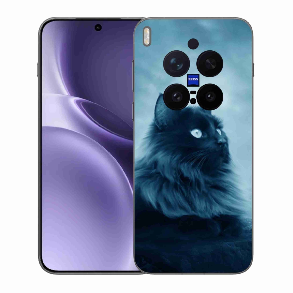 Zselés borítás mmCase a Vivo X300 Pro készülékhez - fekete cat 1