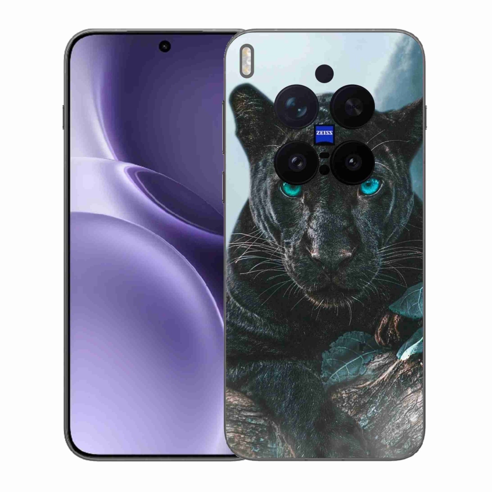 Gél borítás mmCase a Vivo X300 Pro készülékhez - fekete párduc