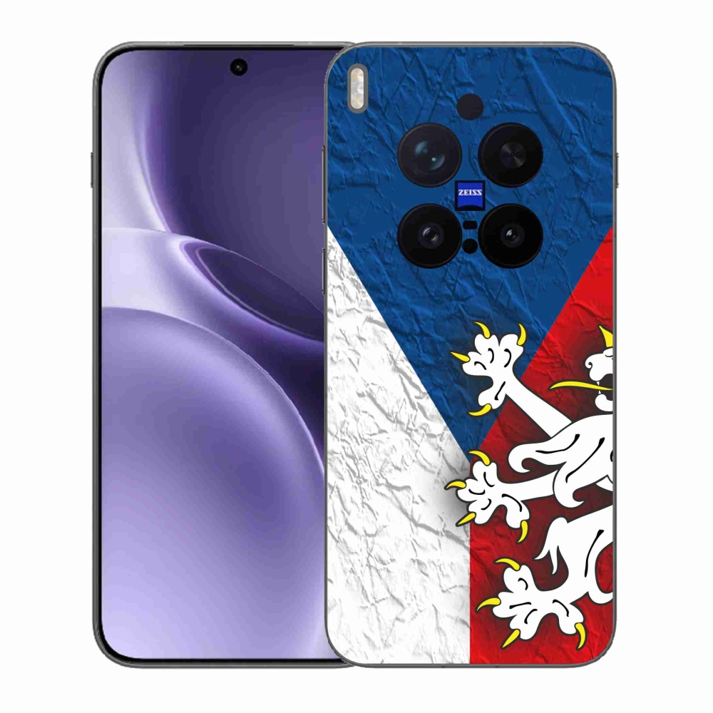 Zselés borítás mmCase a Vivo X300 Pro számára - cseh zászló 1