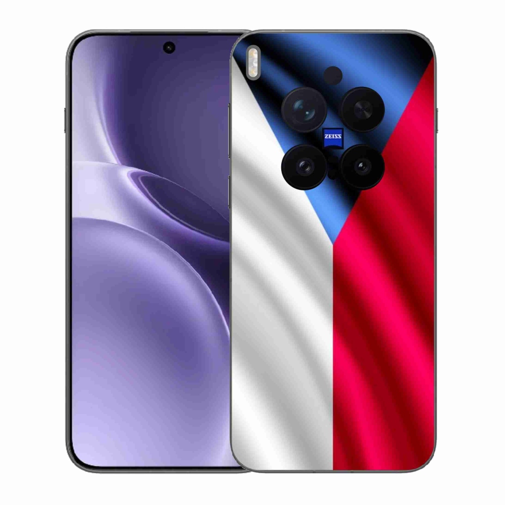 Zselés borító mmCase a Vivo X300 Pro számára - cseh zászló
