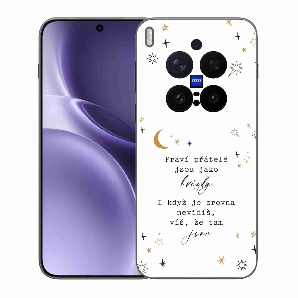 Zselés borítás mmCase a Vivo X300 Pro készülékre - Idézet 6 fehér háttér