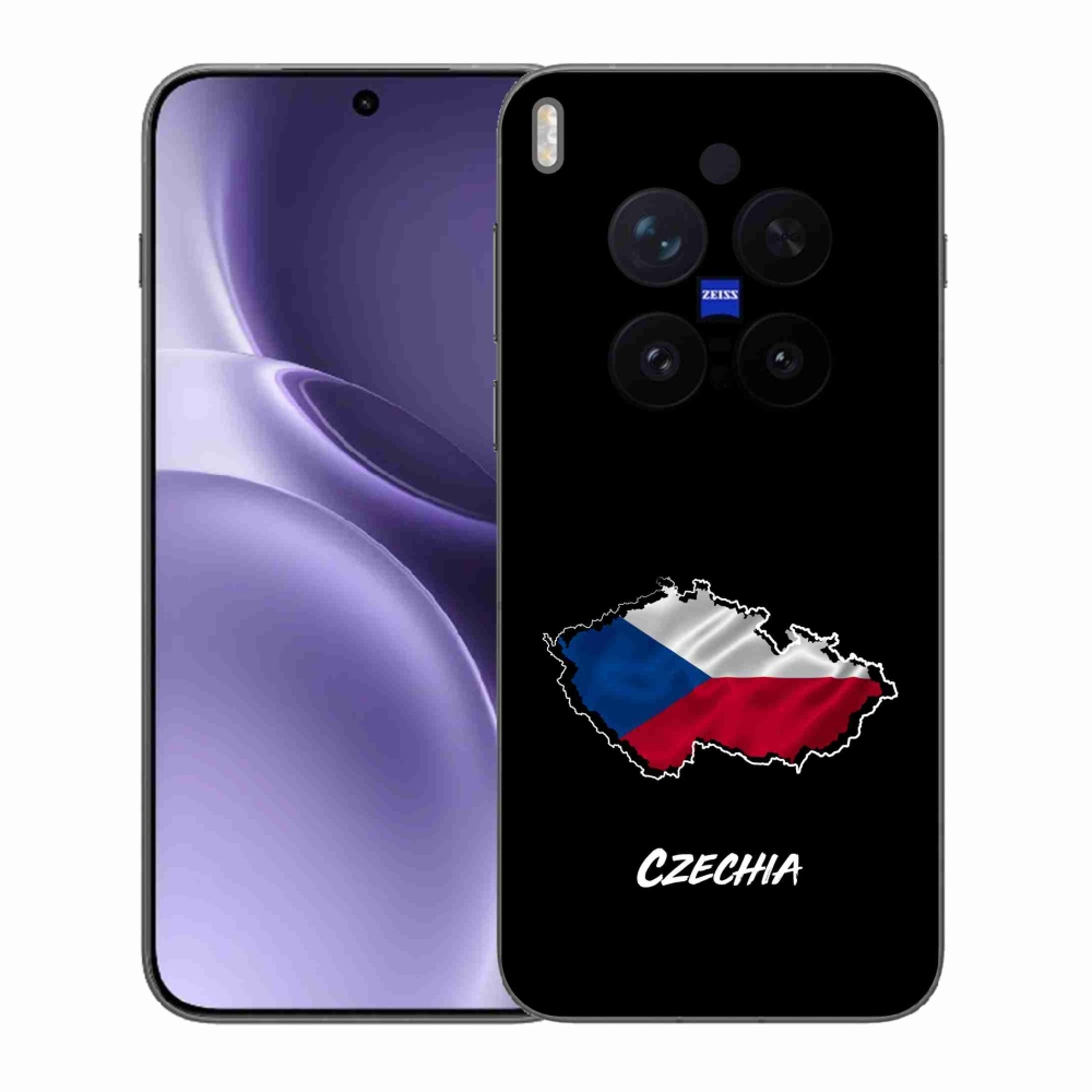 Zselés borítás mmCase a Vivo X300 Pro készülékhez - Csehország fekete háttér