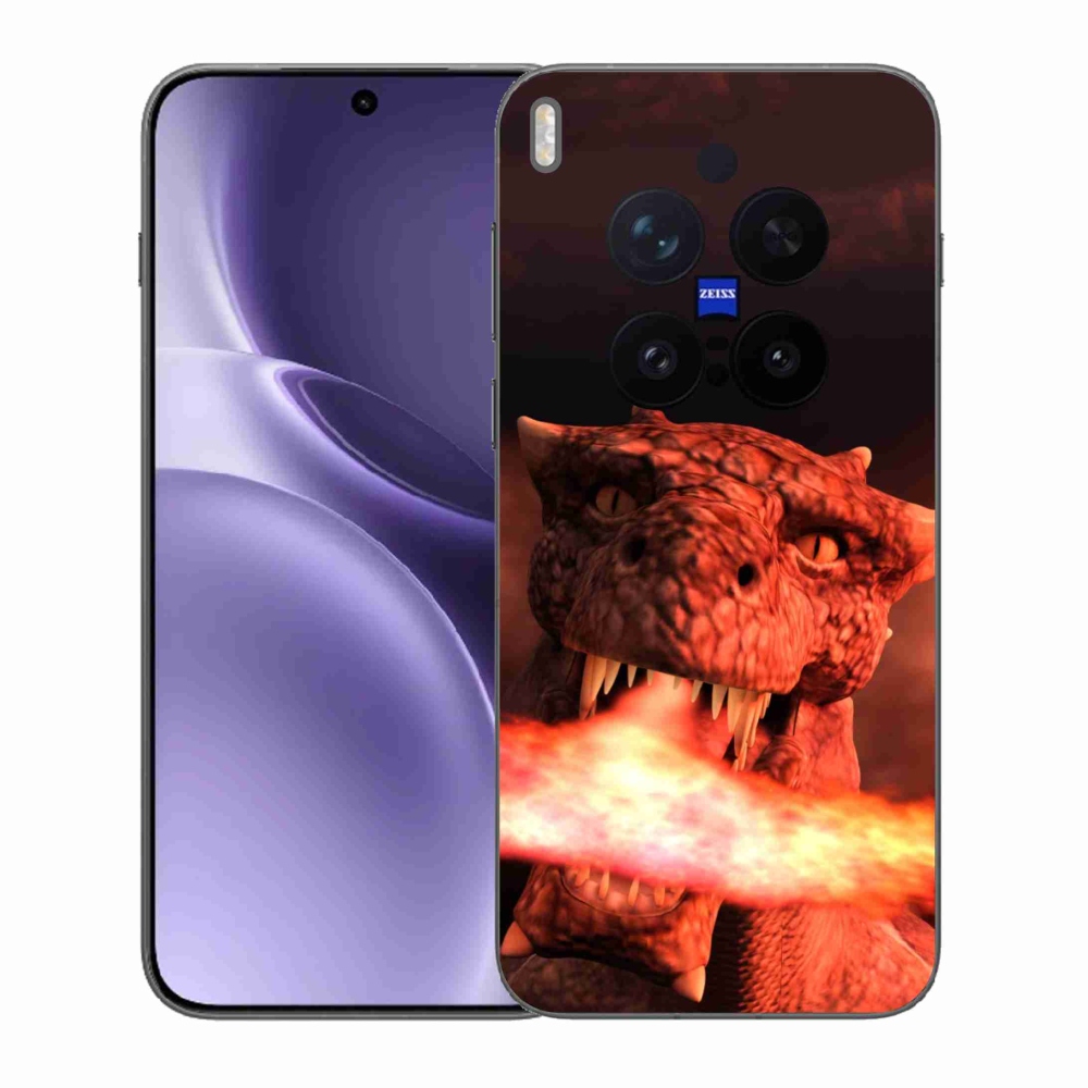 Gél védőburkolat mmCase a Vivo X300 Pro készülékhez - sárkány