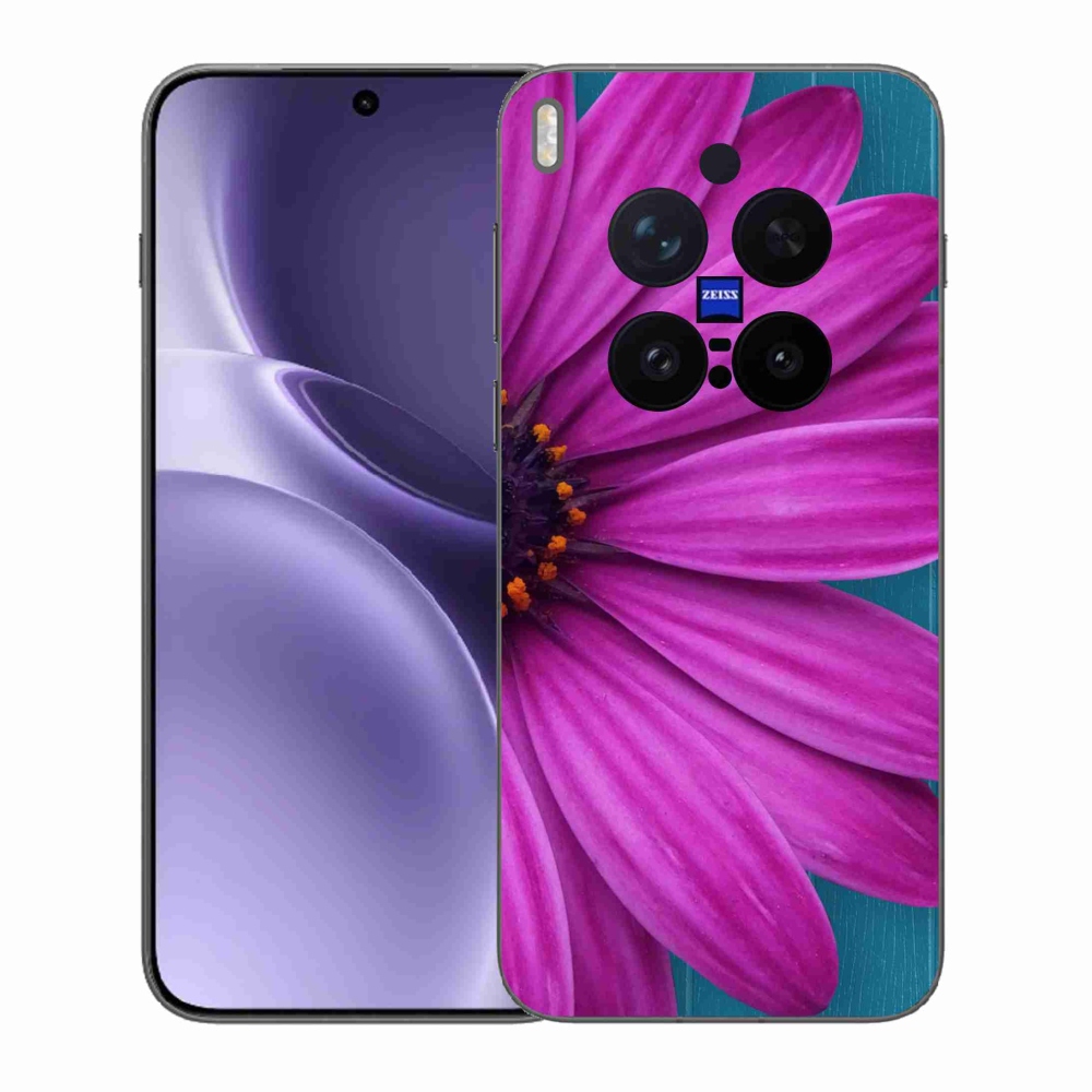 Zselés borítás mmCase a Vivo X300 Pro készülékhez - lila margaréta