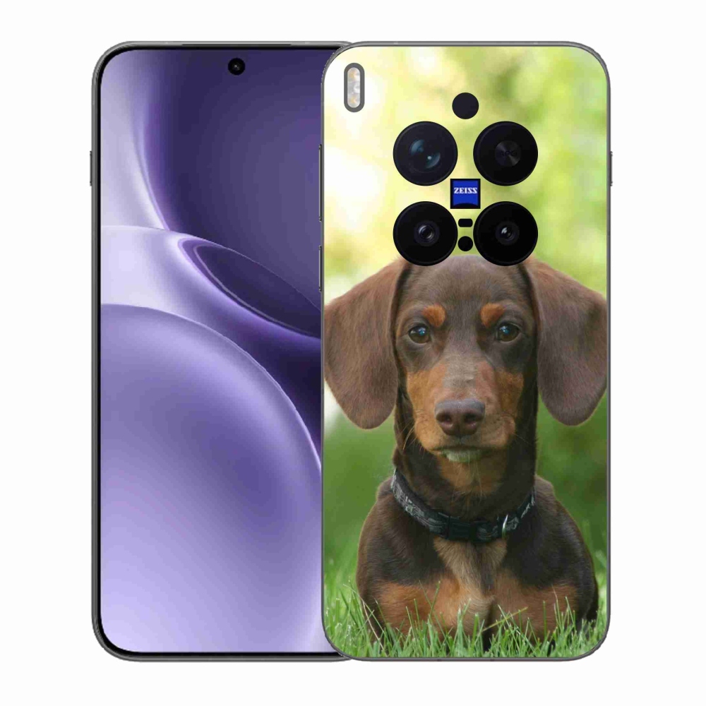 Zselés borítás mmCase a Vivo X300 Pro készülékhez - barna tacskó