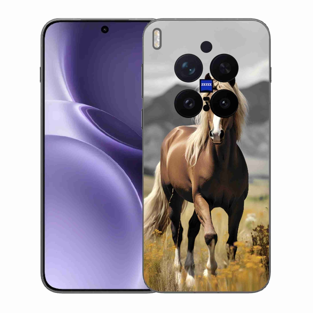 Zselés tok mmCase a Vivo X300 Pro-hoz - barna ló 1