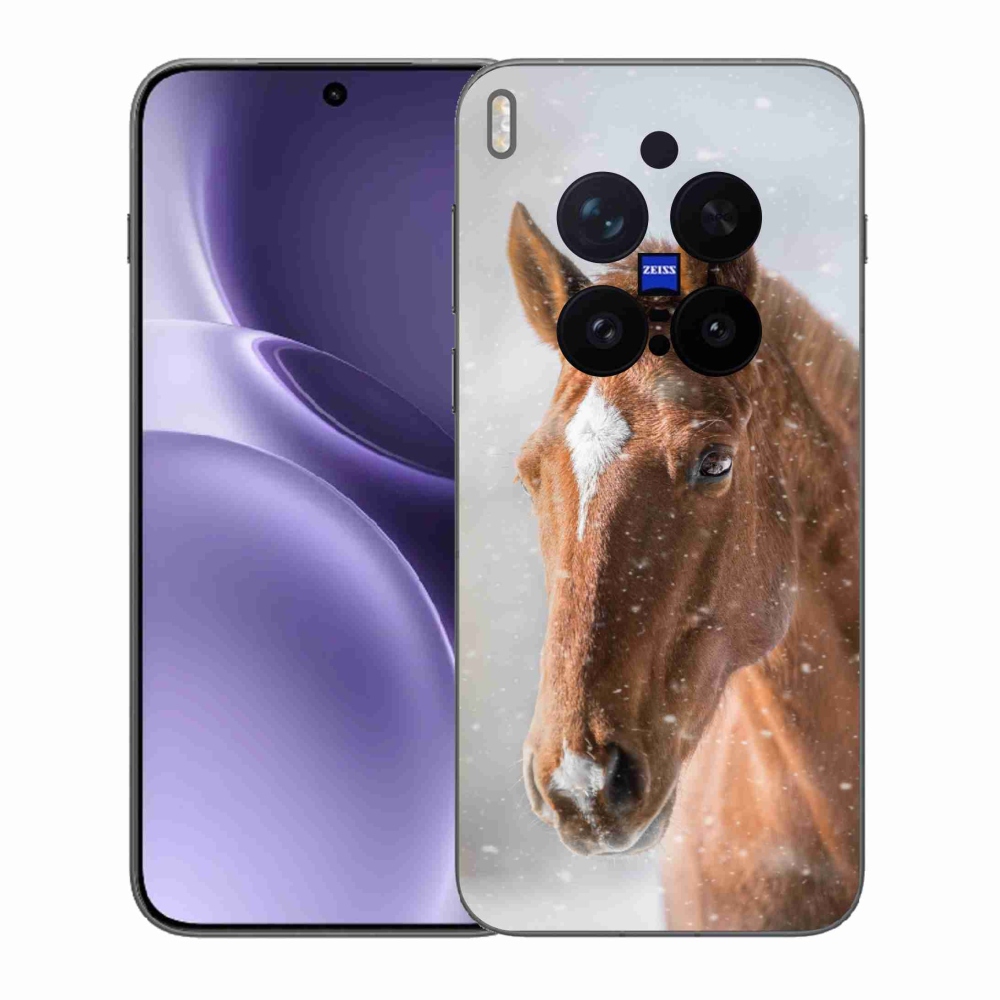 Zselés tok mmCase a Vivo X300 Pro-hoz - barna ló 2