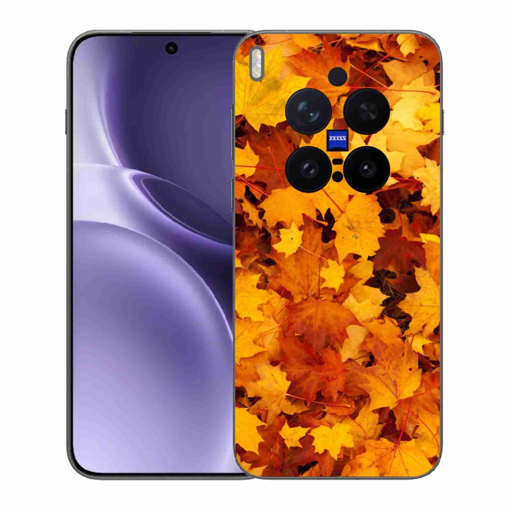 Zselés borítás mmCase a Vivo X300 Pro készülékhez - juharlevelek