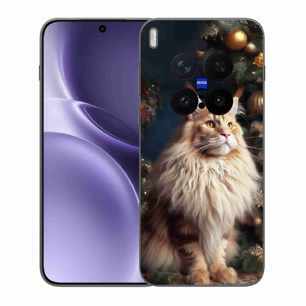 Zselés borítás mmCase a Vivo X300 Pro-hoz - macska a fánál