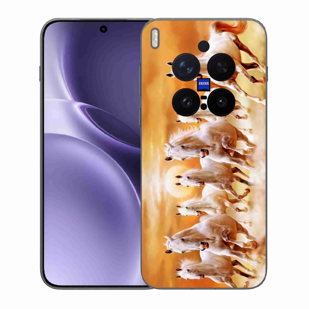 Zselés borítás mmCase a Vivo X300 Pro készülékhez - lovak 2