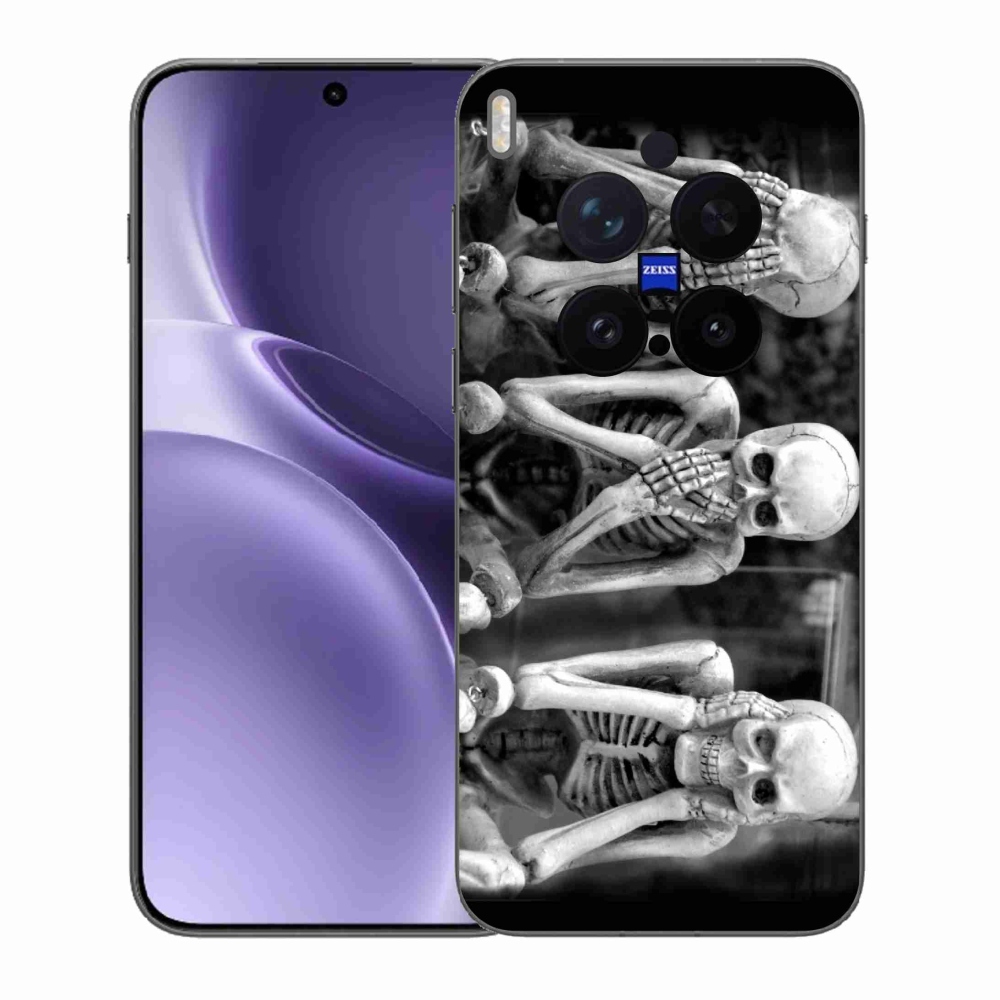 Zselés borítás mmCase a Vivo X300 Pro készülékhez - csontvázak