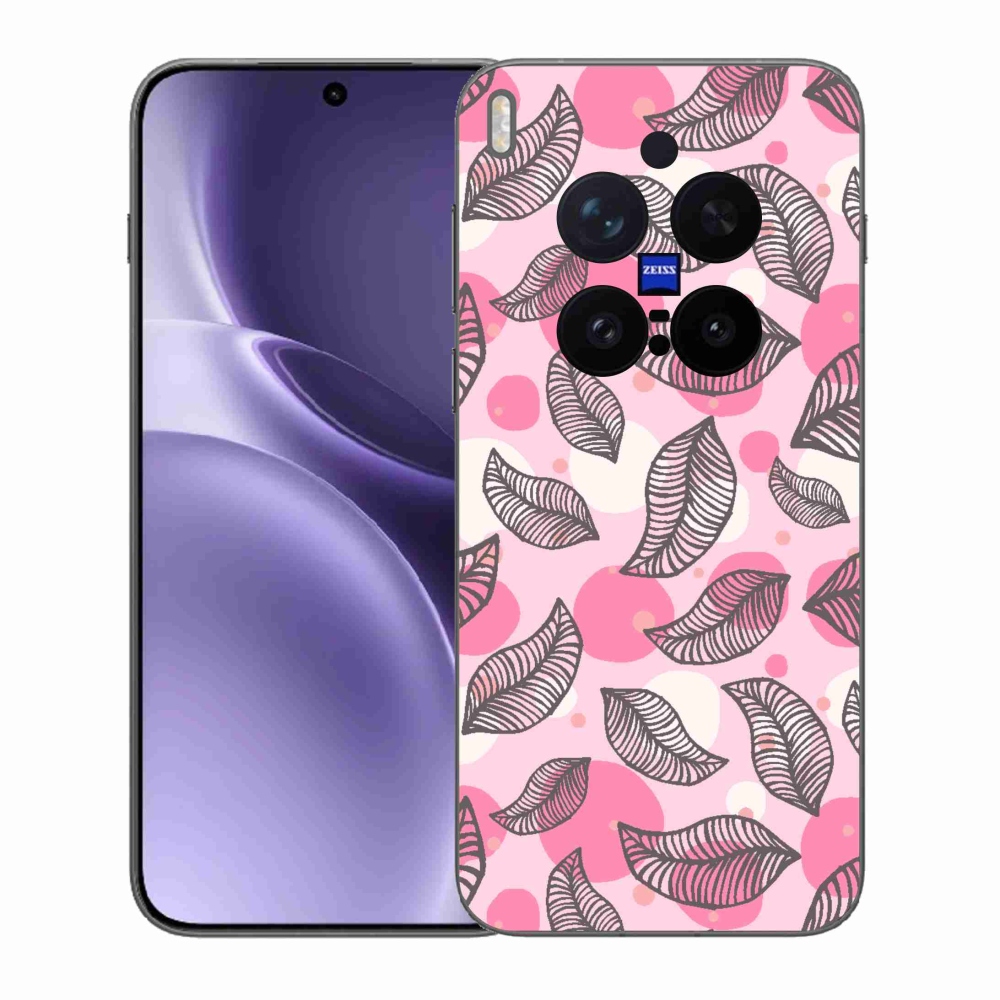 Zselés borítás mmCase a Vivo X300 Pro-hoz - rajzfilm hulló levelek