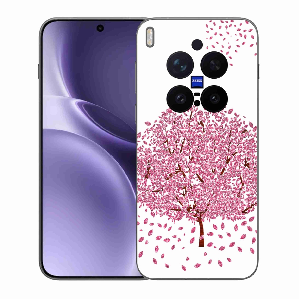 Zselés borítás mmCase a Vivo X300 Pro készülékhez - rajzfilmfa levelekkel