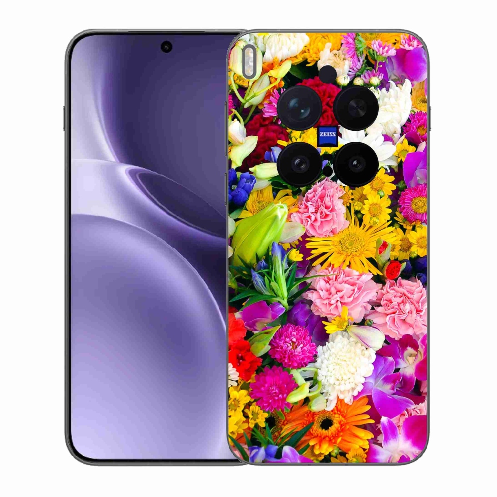 Zselés borítás mmCase a Vivo X300 Pro készülékhez - virág 12