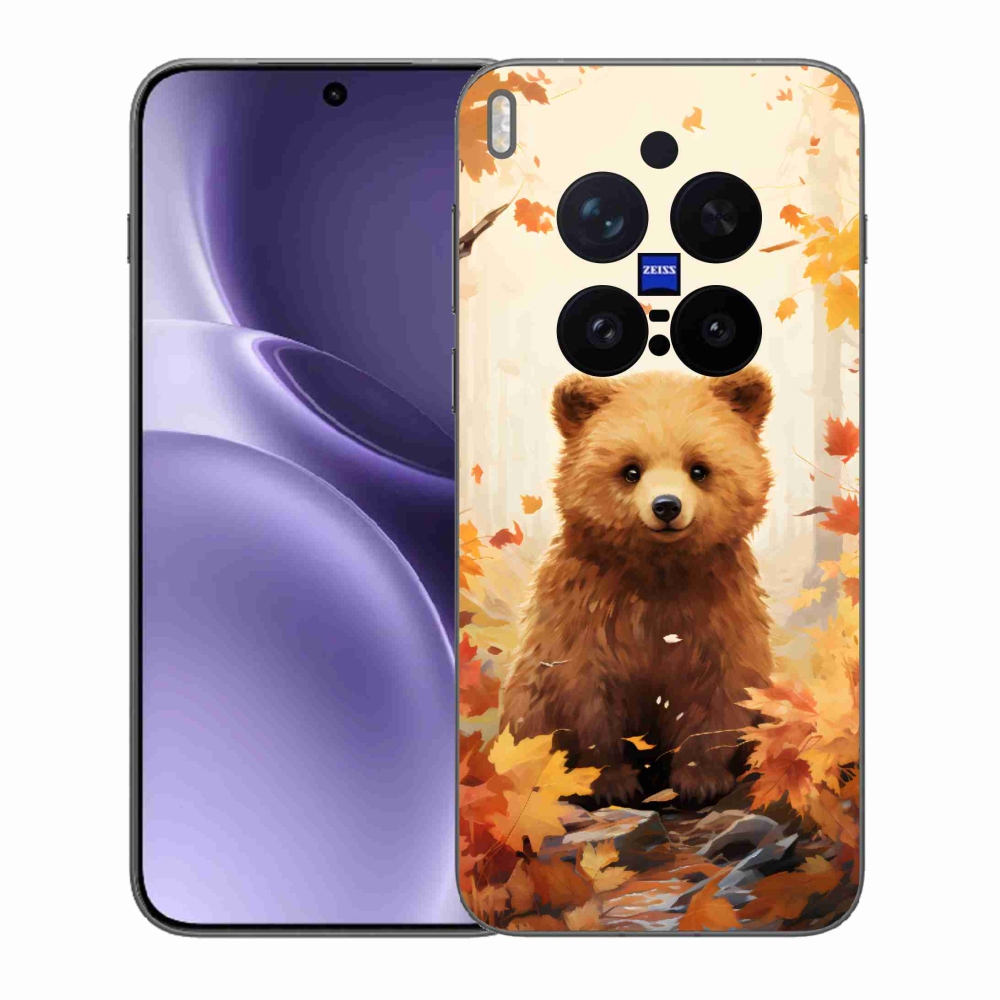 Zselés borítás mmCase a Vivo X300 Pro-hoz - medve az erdőben