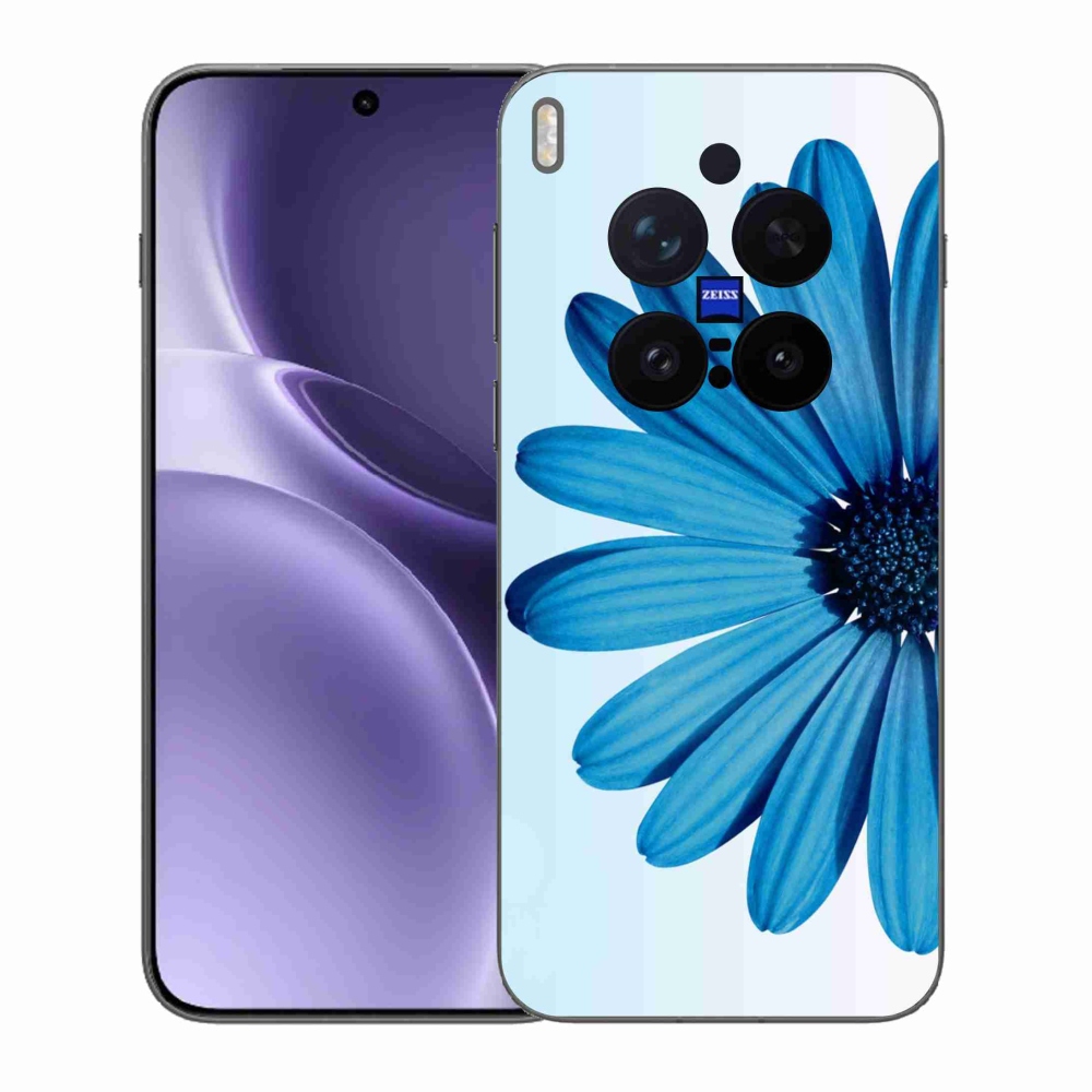 Zselés borítás mmCase a Vivo X300 Pro készülékhez - kék színű margaréta