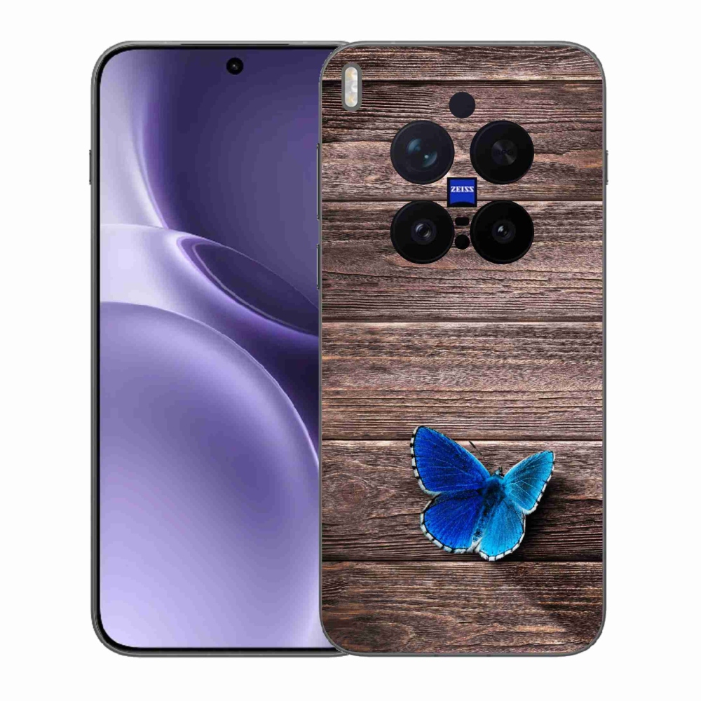 Zselés borítás mmCase a Vivo X300 Pro készülékhez - kék pillangó 1