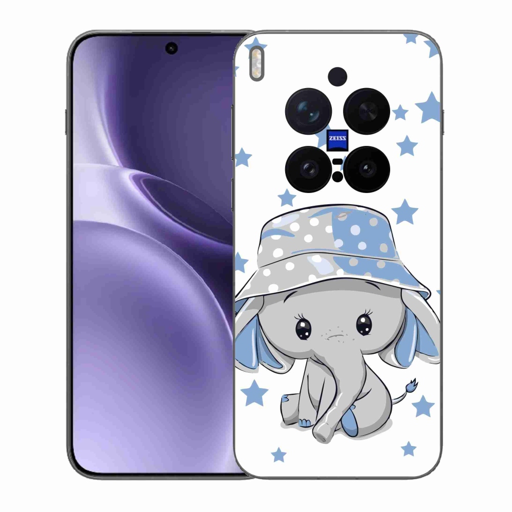 Zselés borítás mmCase Vivo X300 Pro - kék elefánthoz