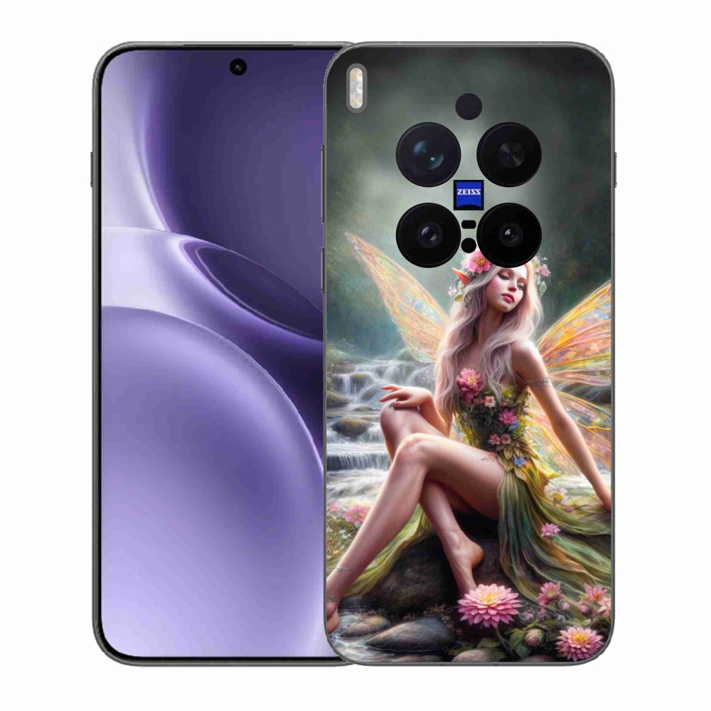 Zselés borítás mmCase a Vivo X300 Pro-hoz - pillangó nő 1