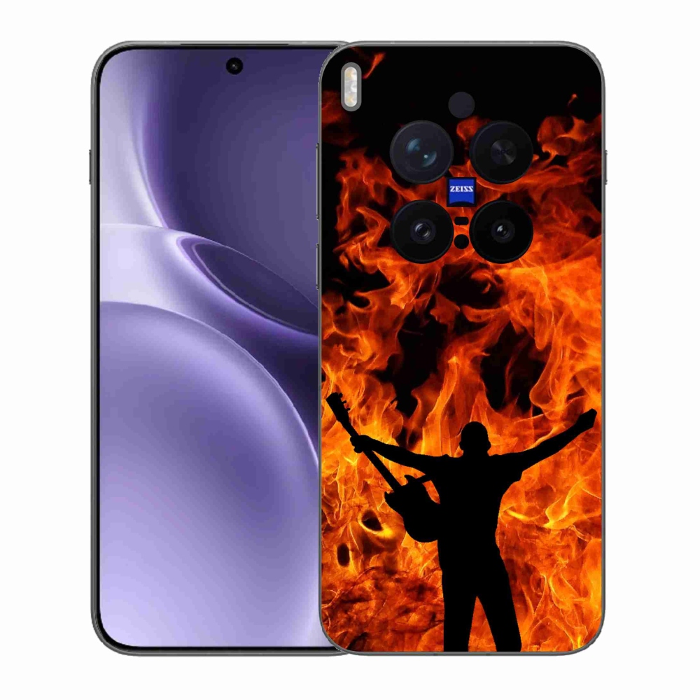 Gél borítás mmCase a Vivo X300 Pro számára - zenész és tűz