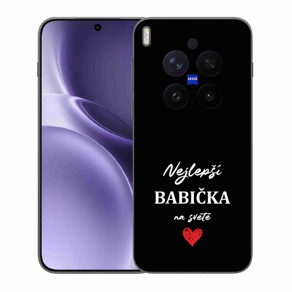 Gel Cover mmCase a Vivo X300 Pro készülékre - Legjobb nagyi 1 fekete háttér