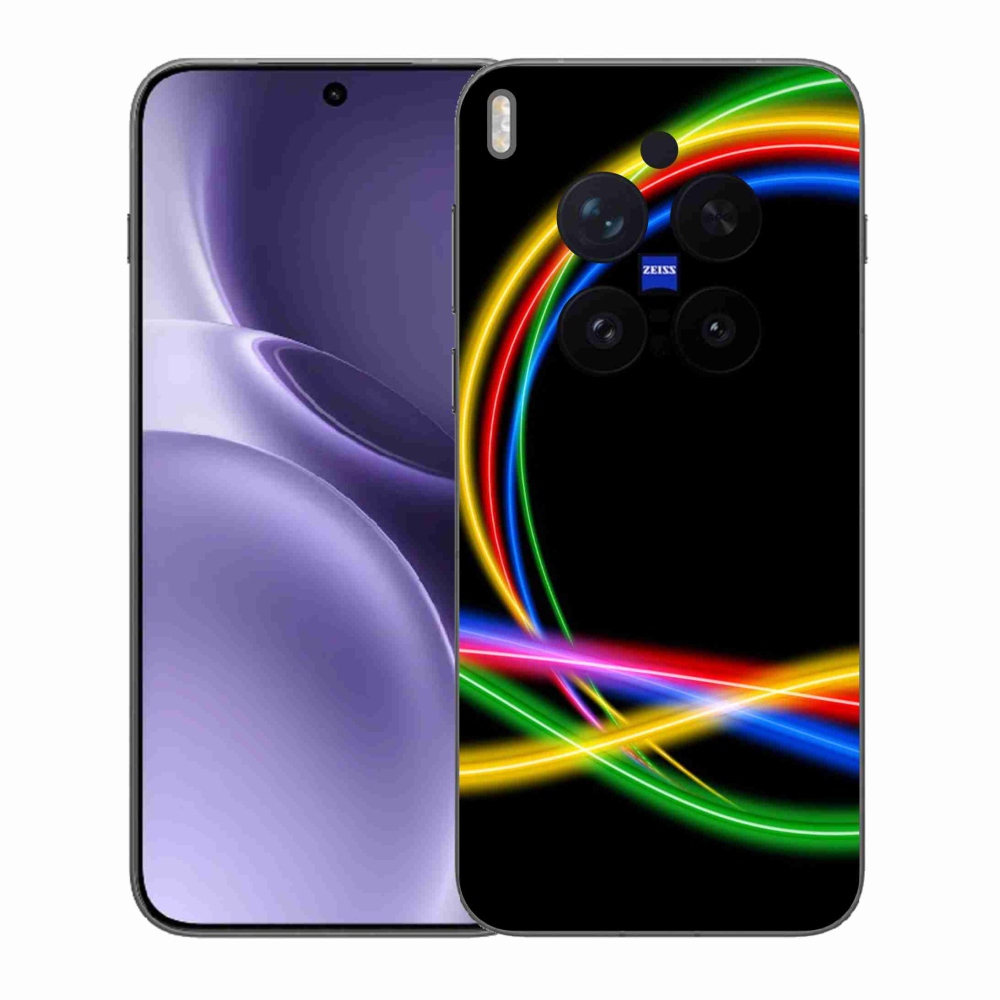 Zselés borítás mmCase a Vivo X300 Pro készülékhez - neon körök