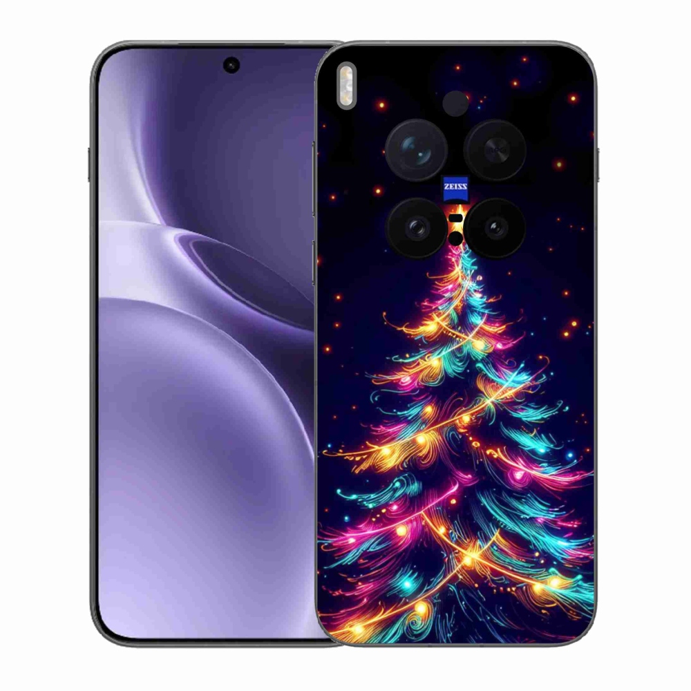 Gél borítás mmCase a Vivo X300 Pro készülékhez - neon karácsonyfa