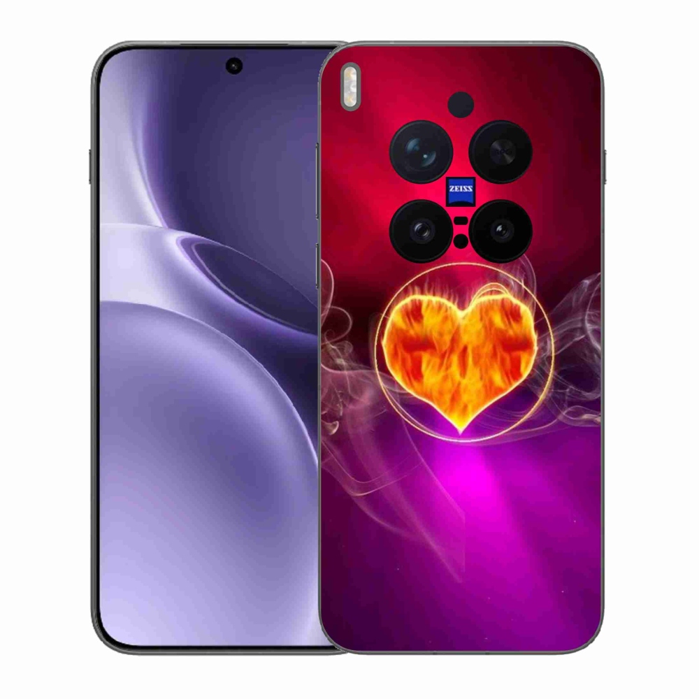 Zselés borítás mmCase a Vivo X300 Pro készülékhez - tüzes szív