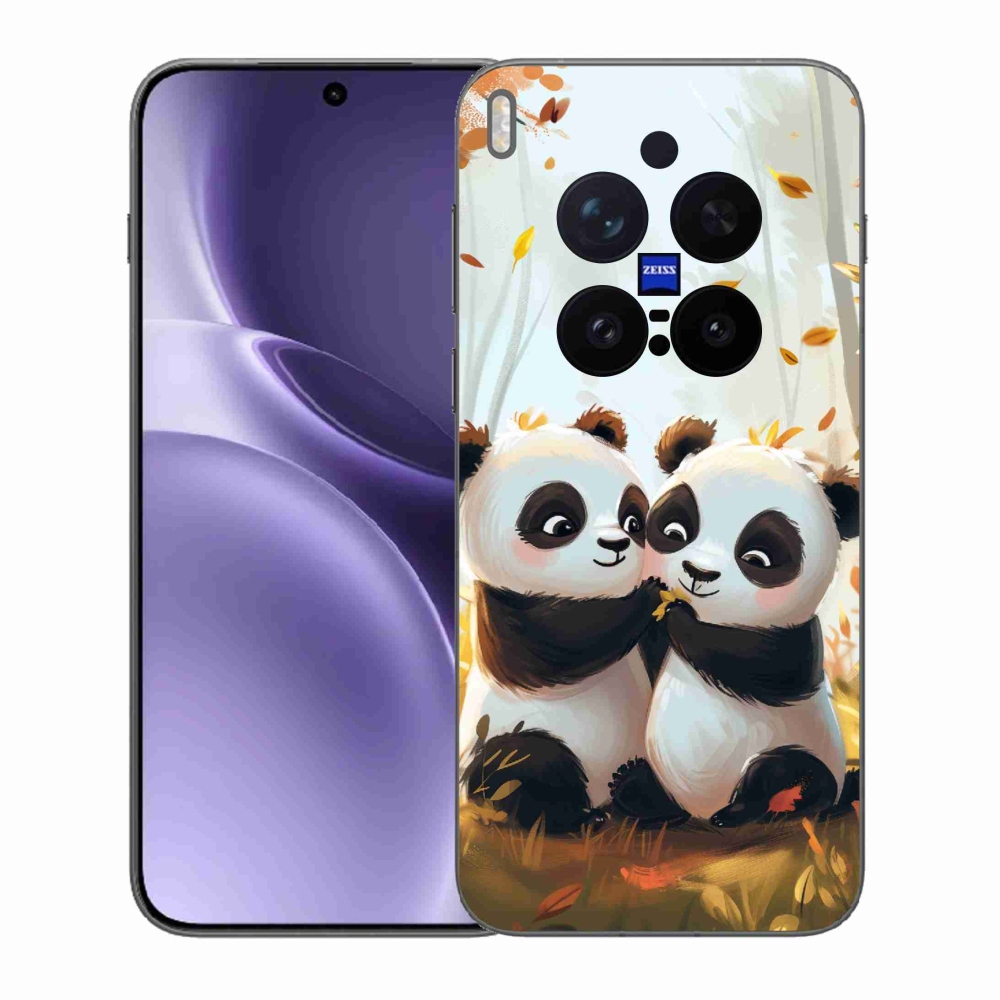 Zselés borítás mmCase a Vivo X300 Pro készülékhez - pandák