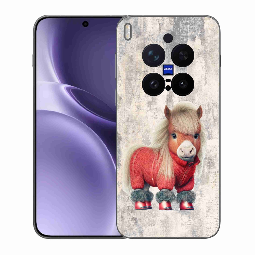 Gél borítás mmCase a Vivo X300 Pro készülékhez - póni pulóverben