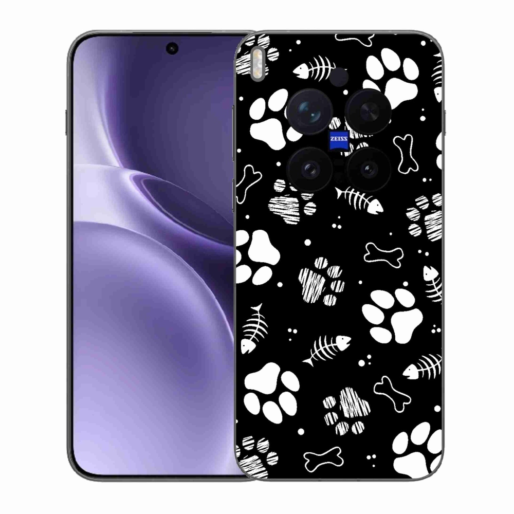 Zselés borítás mmCase a Vivo X300 Pro készülékhez - kutyamancsok